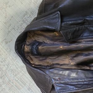Leather coat